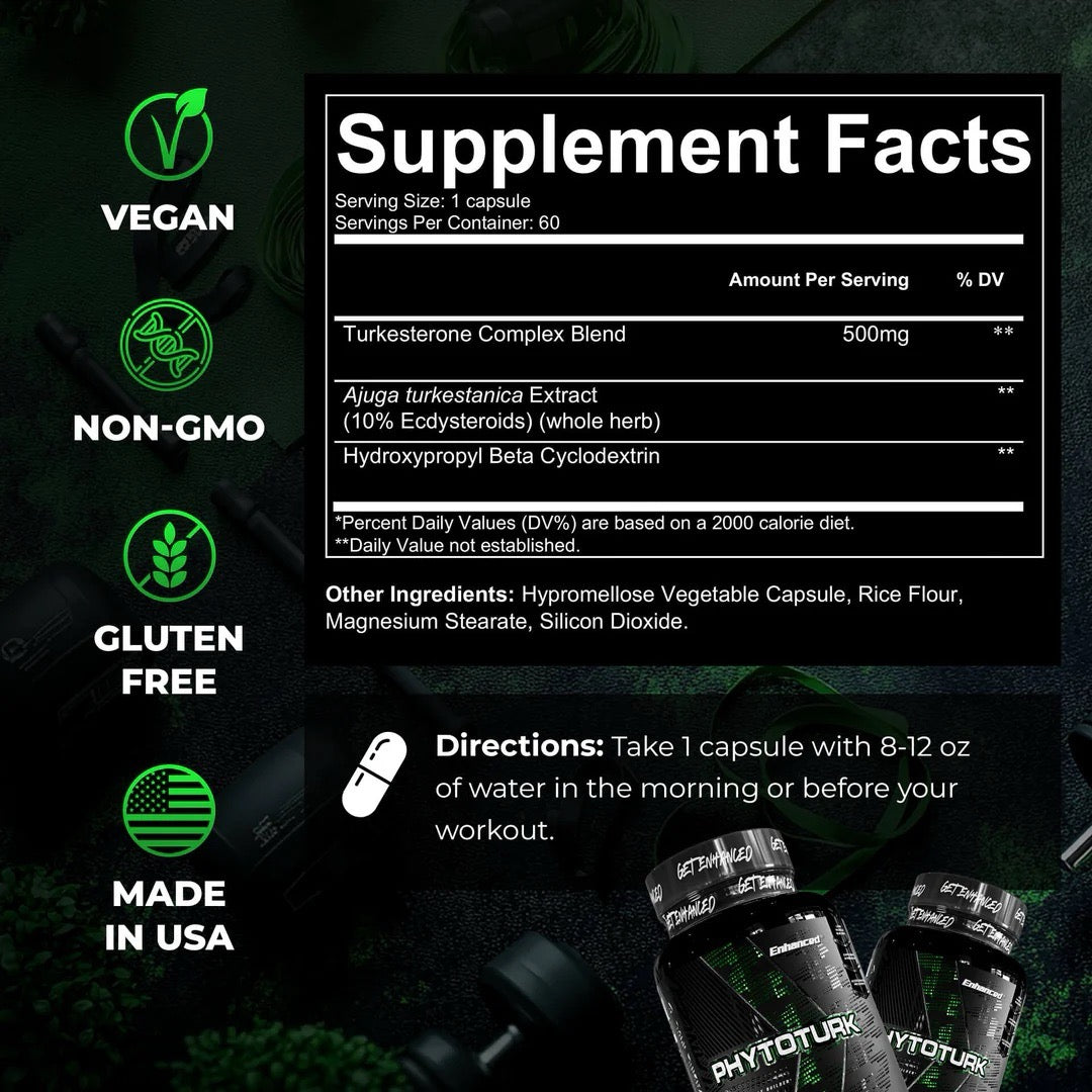 Enhanced Labs PhytoTurk ingredient label
