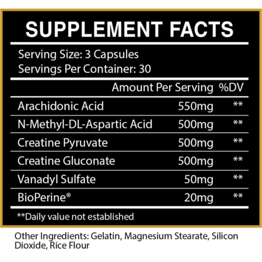 centurion labz warpath 90 capsules ingredient label