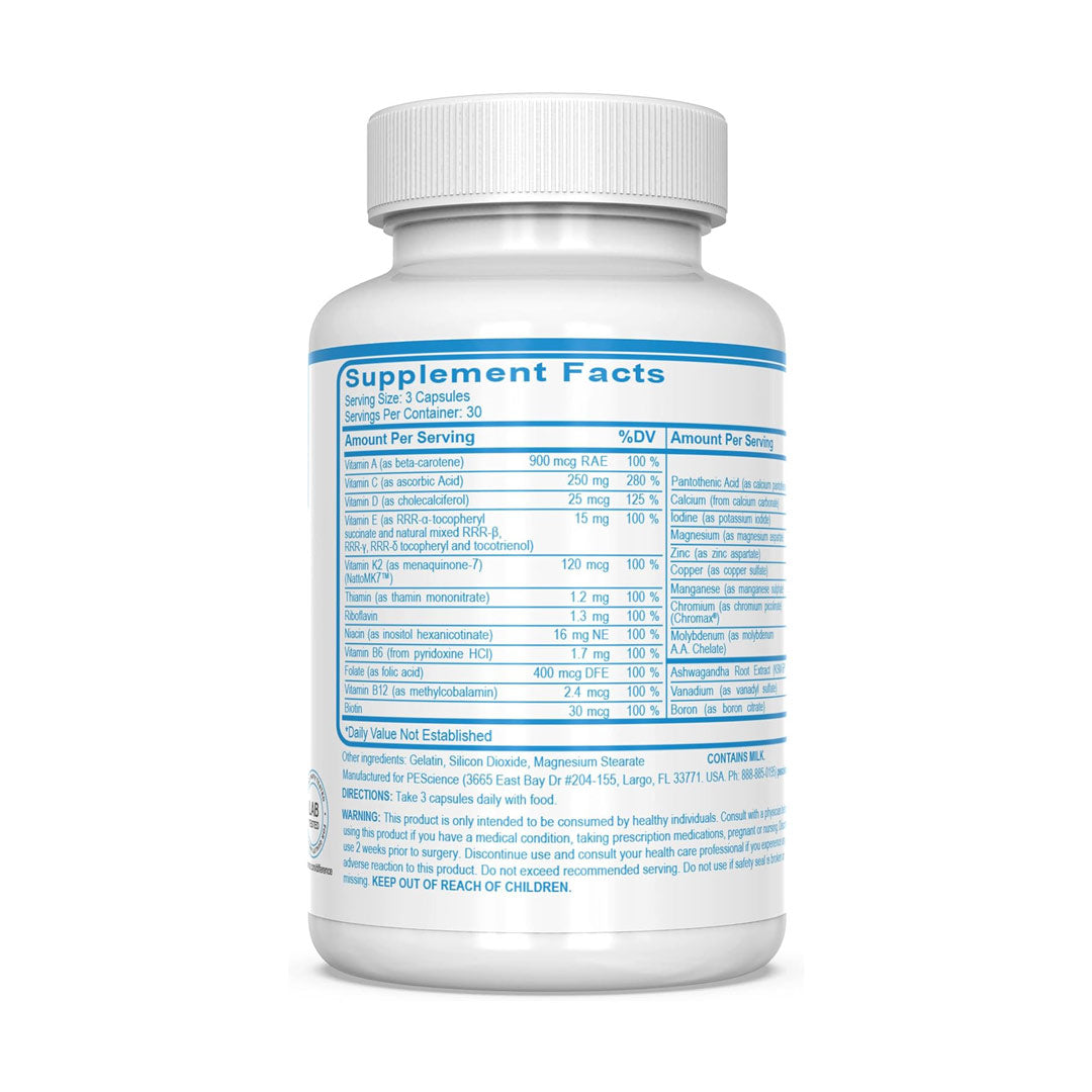 TruMulti Men's Multi Vitamin ingredient label