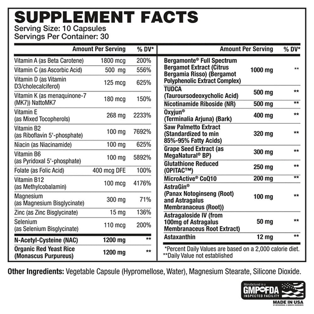 Apollon The Specialist ingredient label