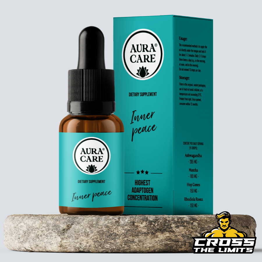 Aura Care Inner Peace – Adaptogen Formula for Calm & Balance (30ml) ingredient label
