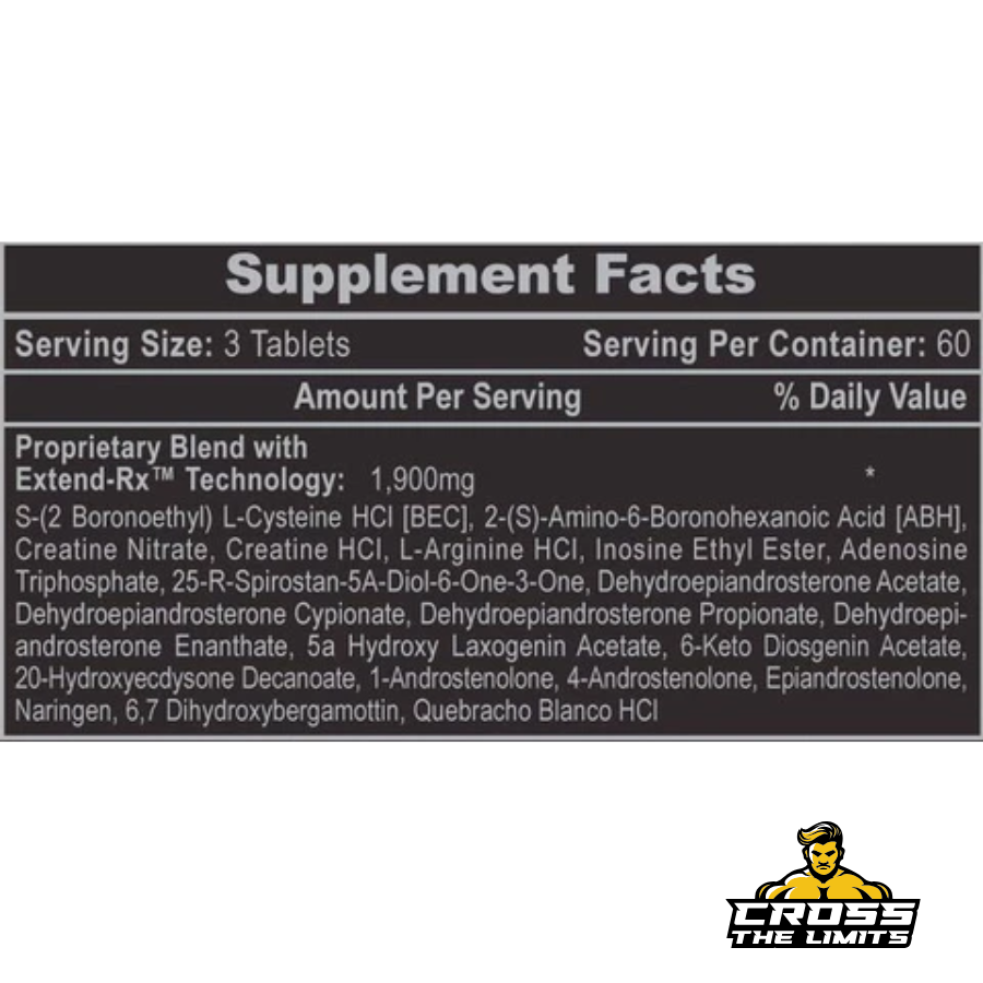 hi tech pharmaceuticals anavar 180 tabs ingredient label 2