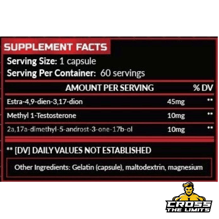 hero nutrition advanced muscle builder10mg– ultimate mass & strength builder (60 caps) ingredient label 3