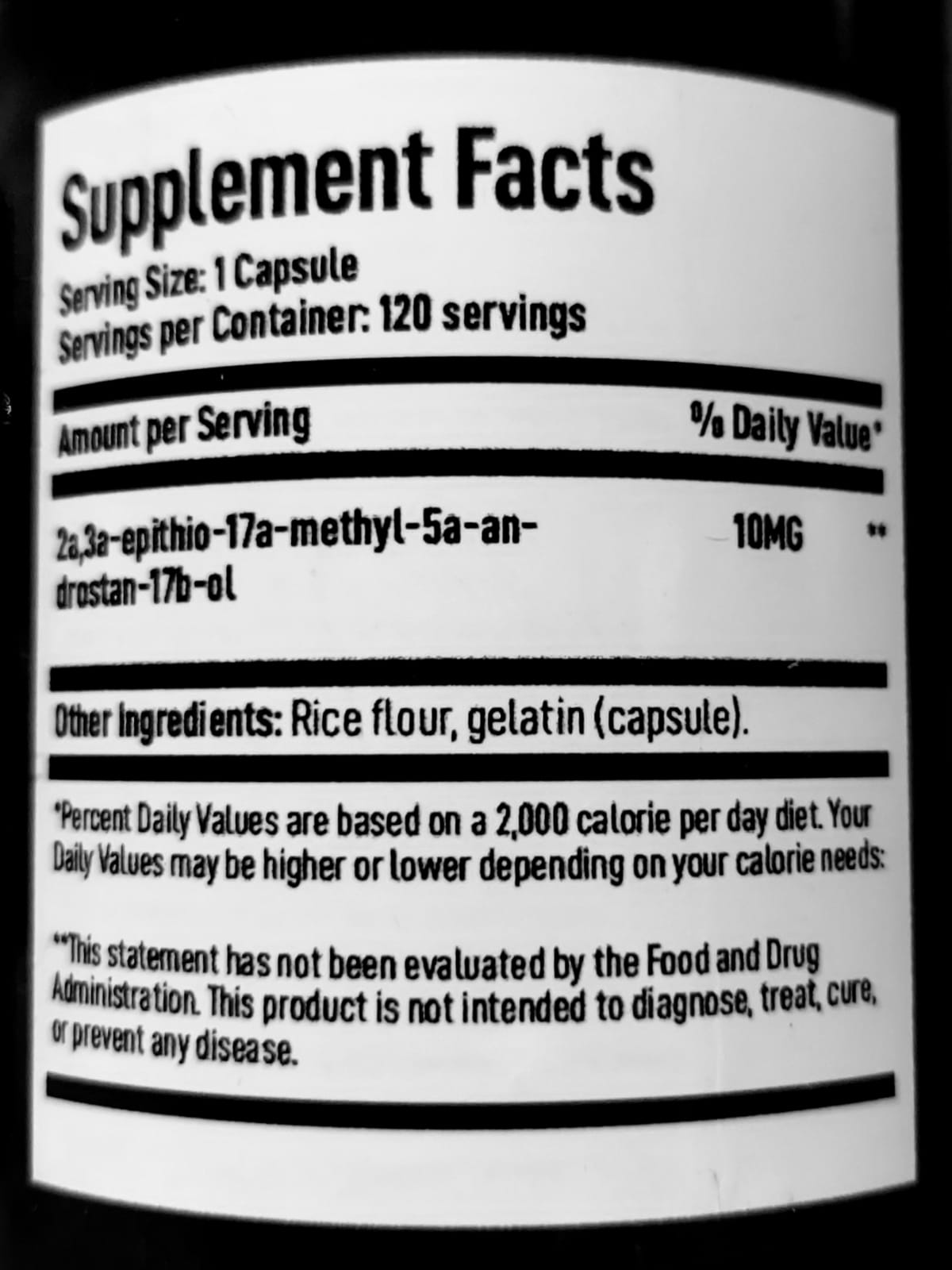 Immortal Strength original sin 120 caps (epi) ingredient label