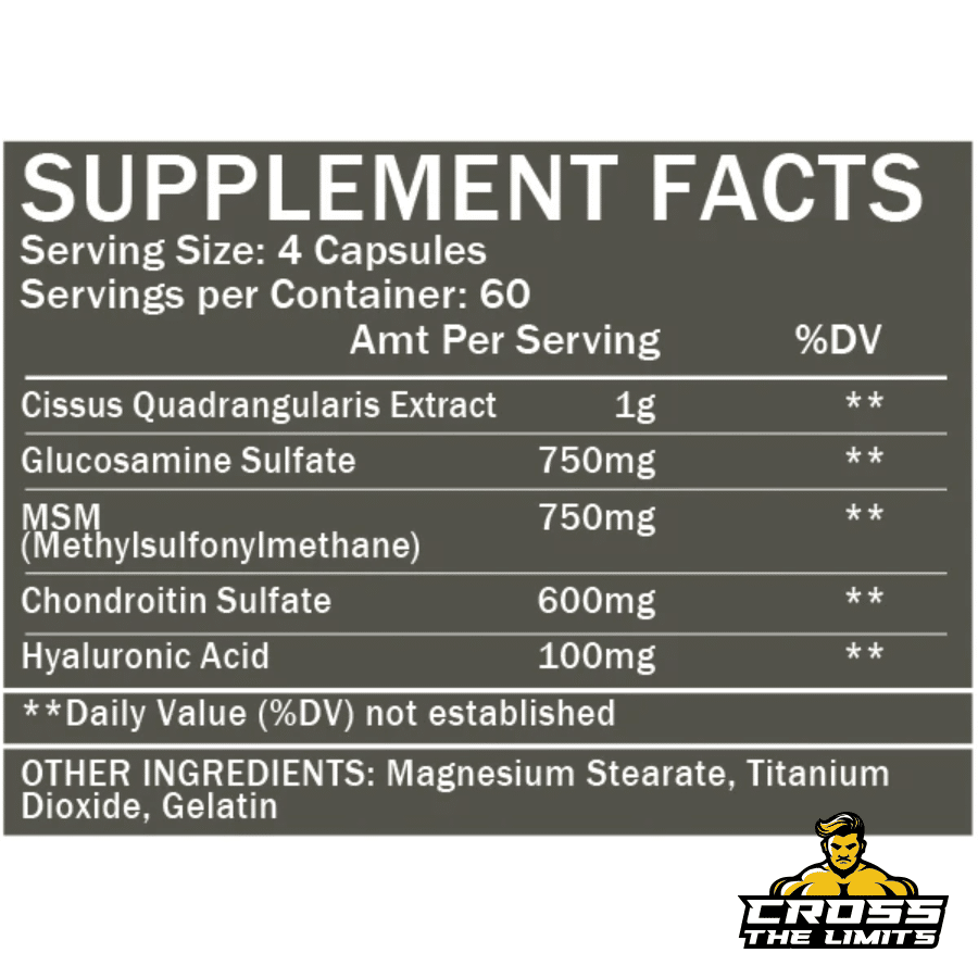 Formutech Nutrition Flexible™ Joint Formula 240 Caps ingredient label