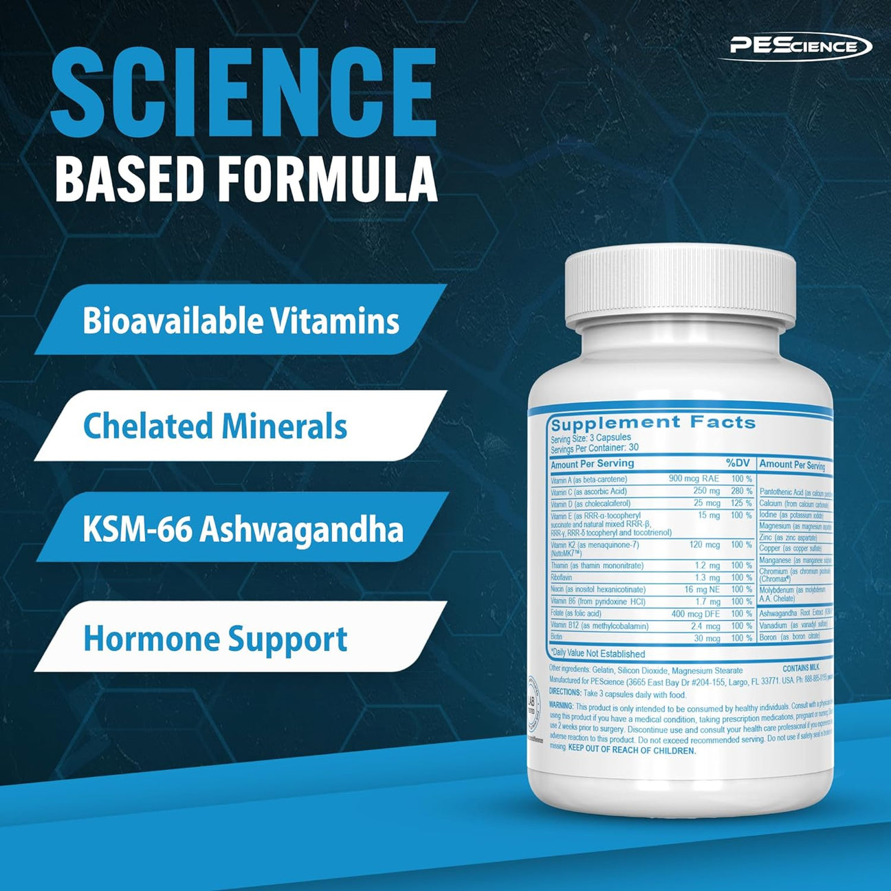 TruMulti Men's Multi Vitamin ingredient label 3