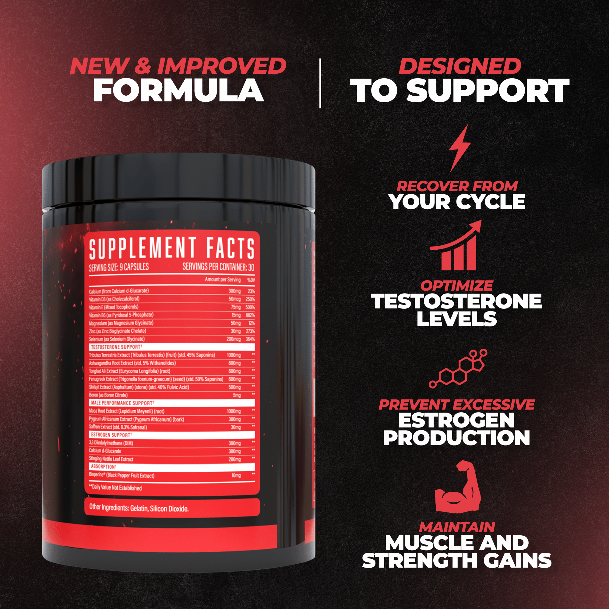 Rebirth Post Cycle Therapy | PCT Supplement ingredient label 8