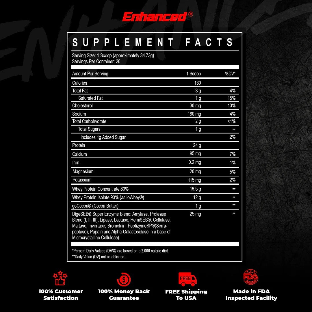 IO Clear Whey ingredient label 2