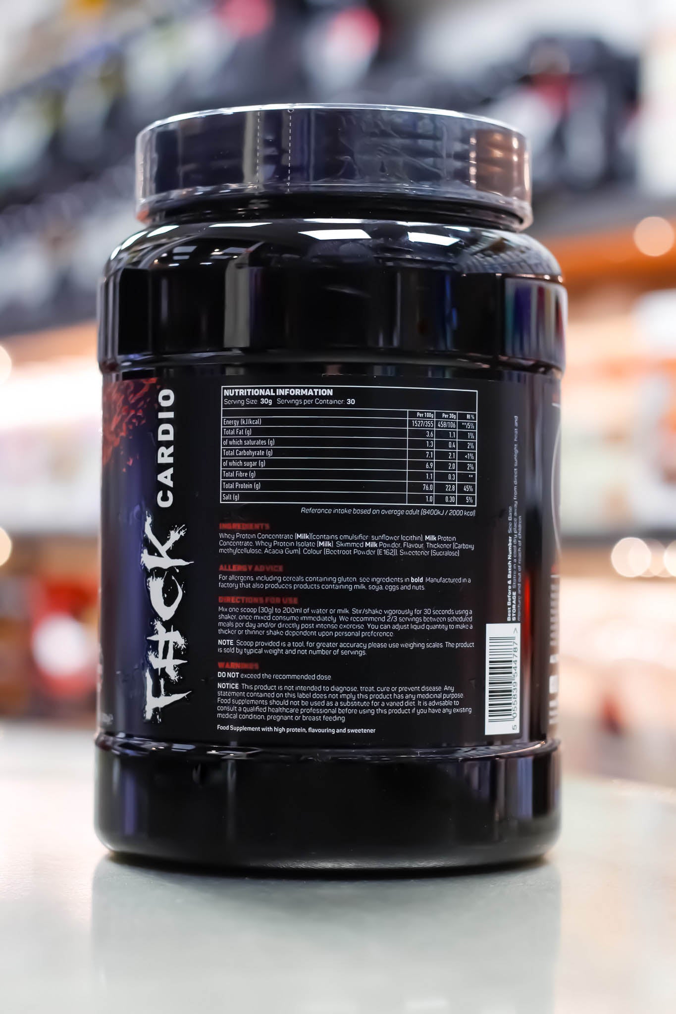 TWP - All The Whey Up - 2kg ingredient label