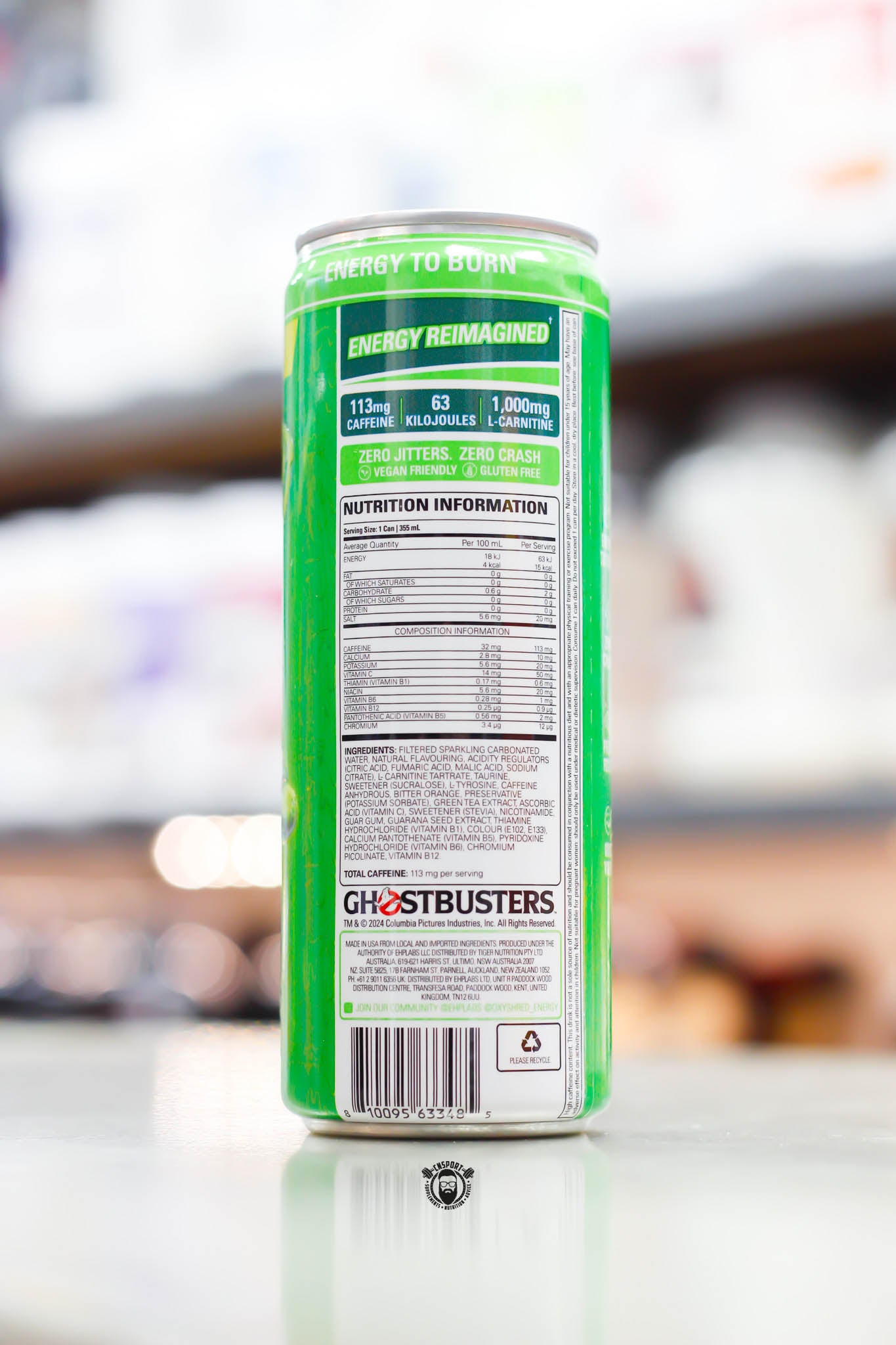 Oxyshred Fat Burner ingredient label