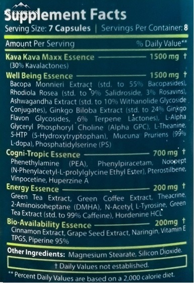made by nature jungle essence kkmax 60 caps ingredient label
