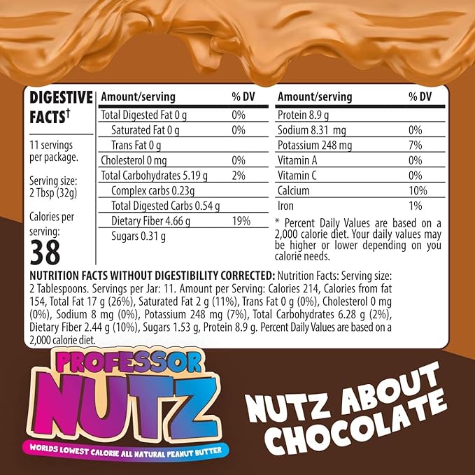 Professor Nutz Peanut Butter ingredient label