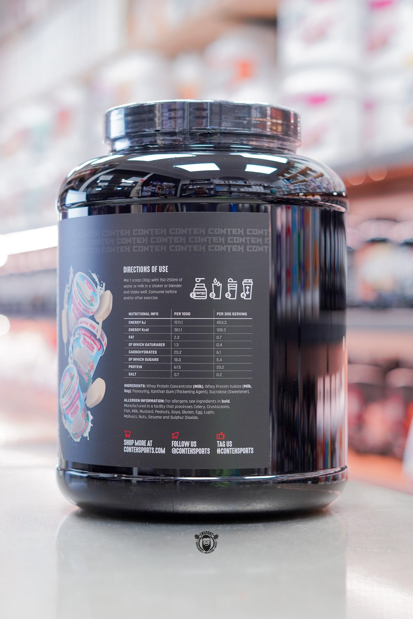 Conteh Sports -Elite - 1980g - 66 Servings ingredient label