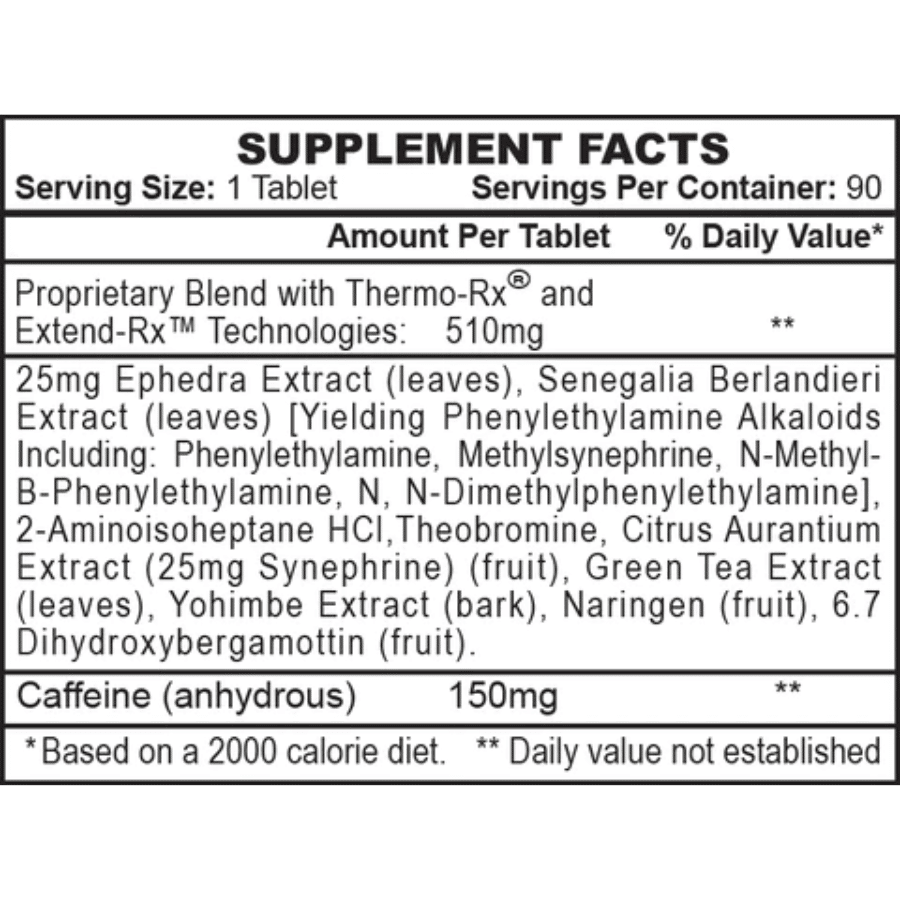 hi-tech pharmaceuticals stimerex-es 90ct ingredient label