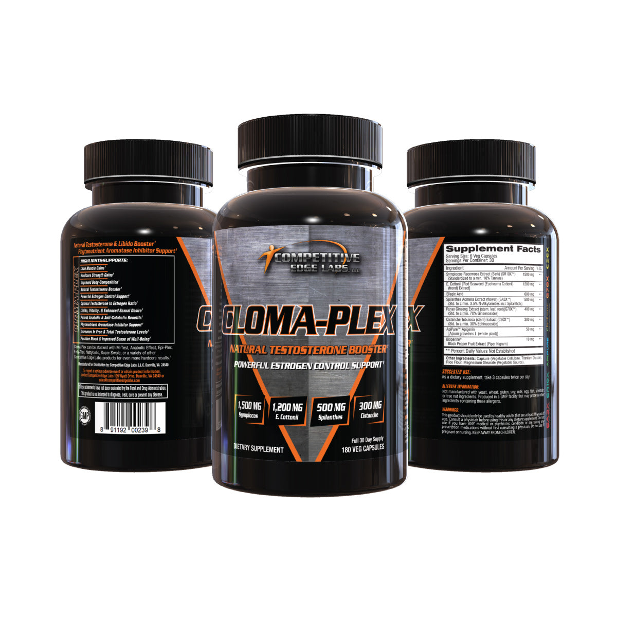 Competitive Edge Cloma-Plex ingredient label