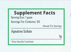 koka labz pure agma 50g ingredient label