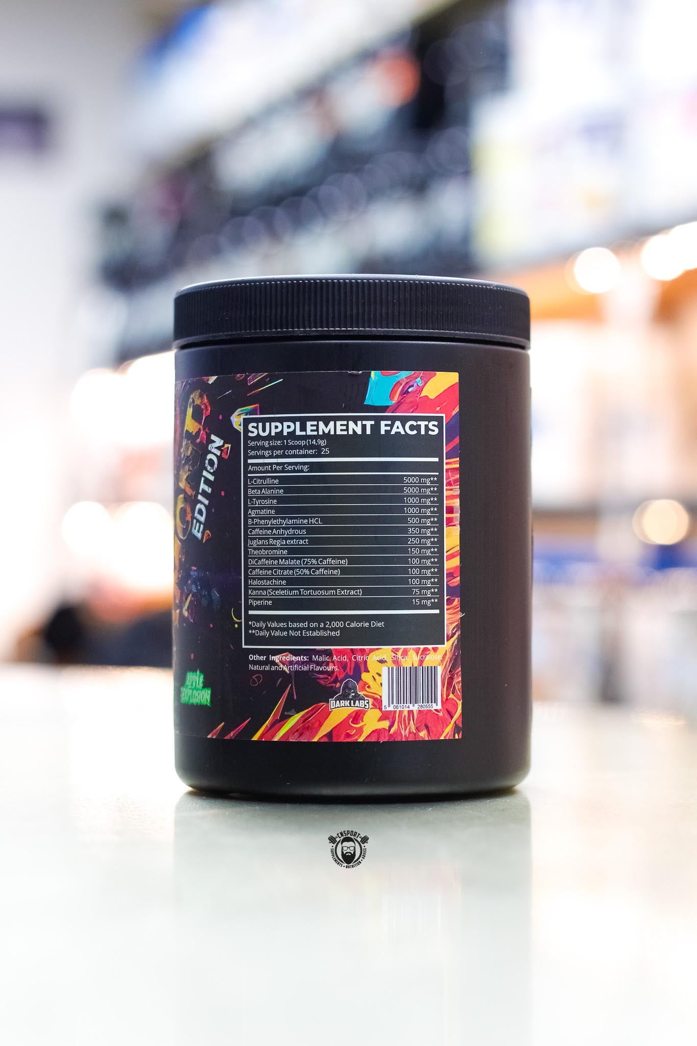 Crack Diamond Pre Workout ingredient label 2