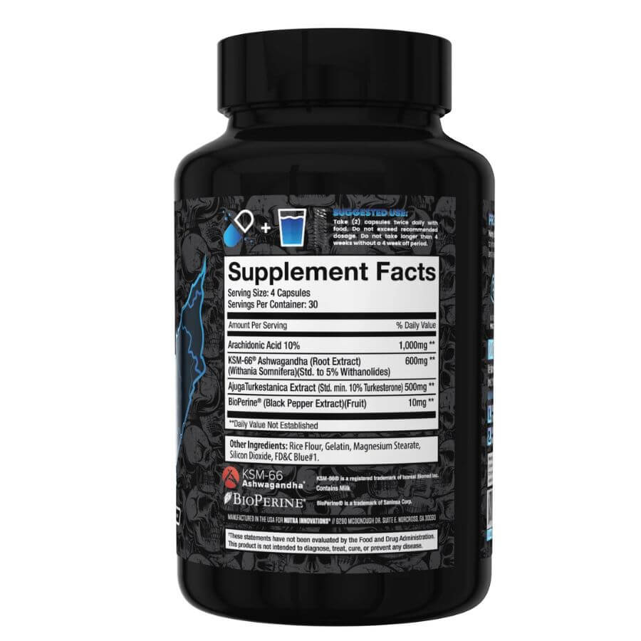 nutra innovations natty bol 120 capsules ingredient label