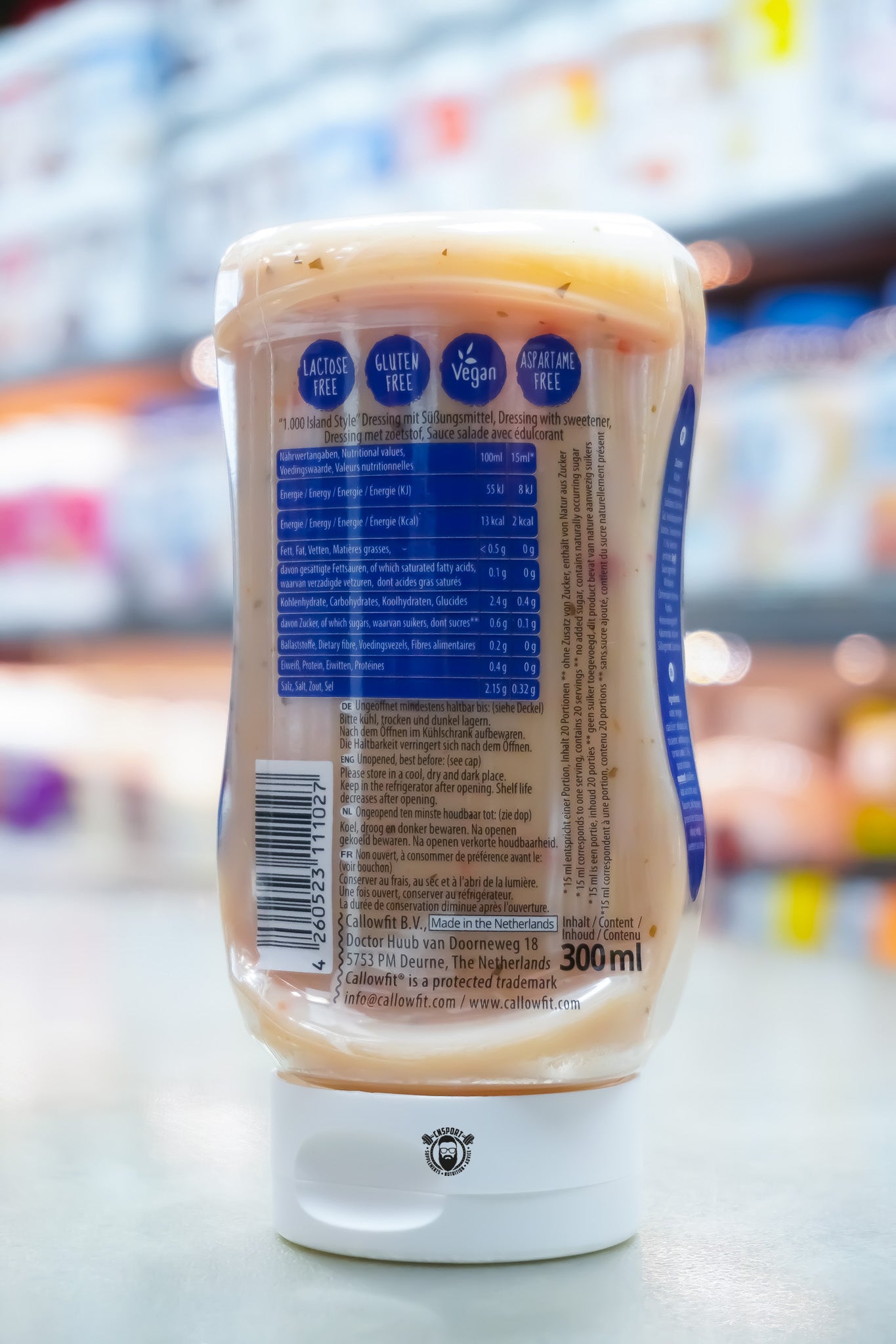 Callowfit - Sauce - 300ml ingredient label