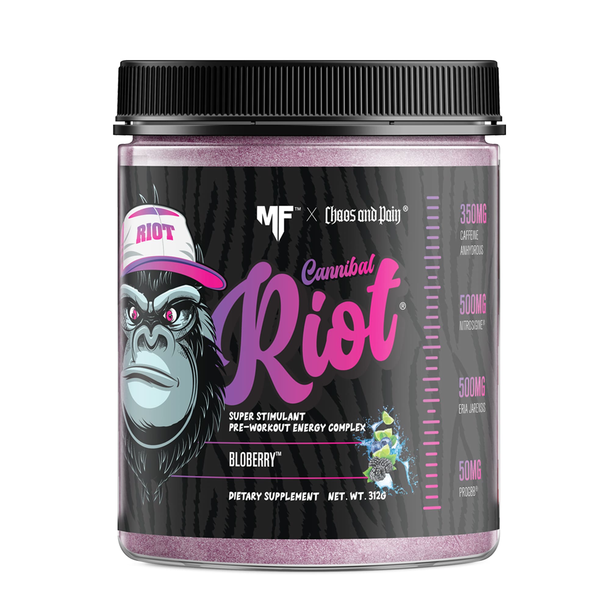 Cannibal Riot High-Stim Pre-Workout + PURPLE RAIN THERMOGENIC