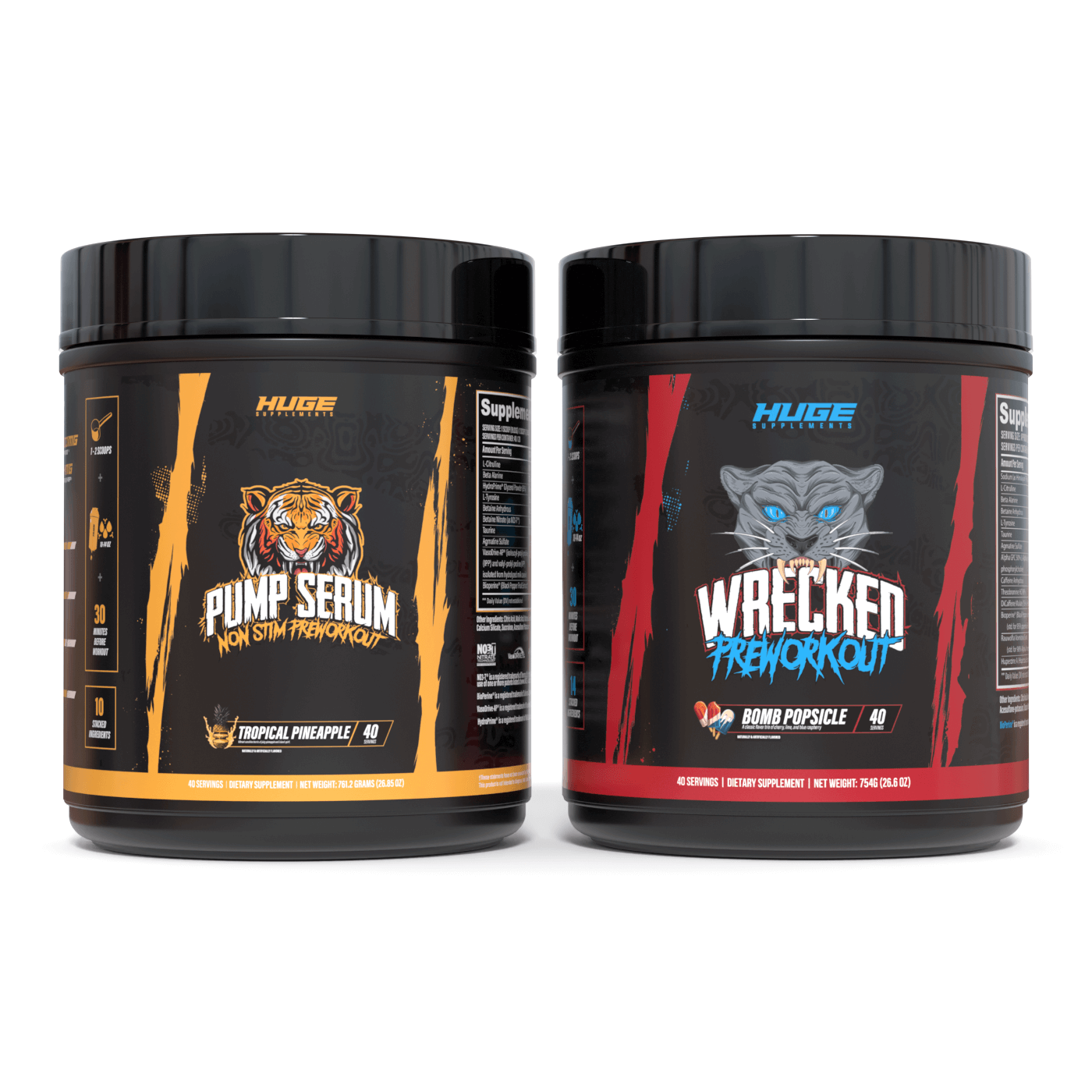 Pre Workout Stack | Pump Serum + Wrecked
