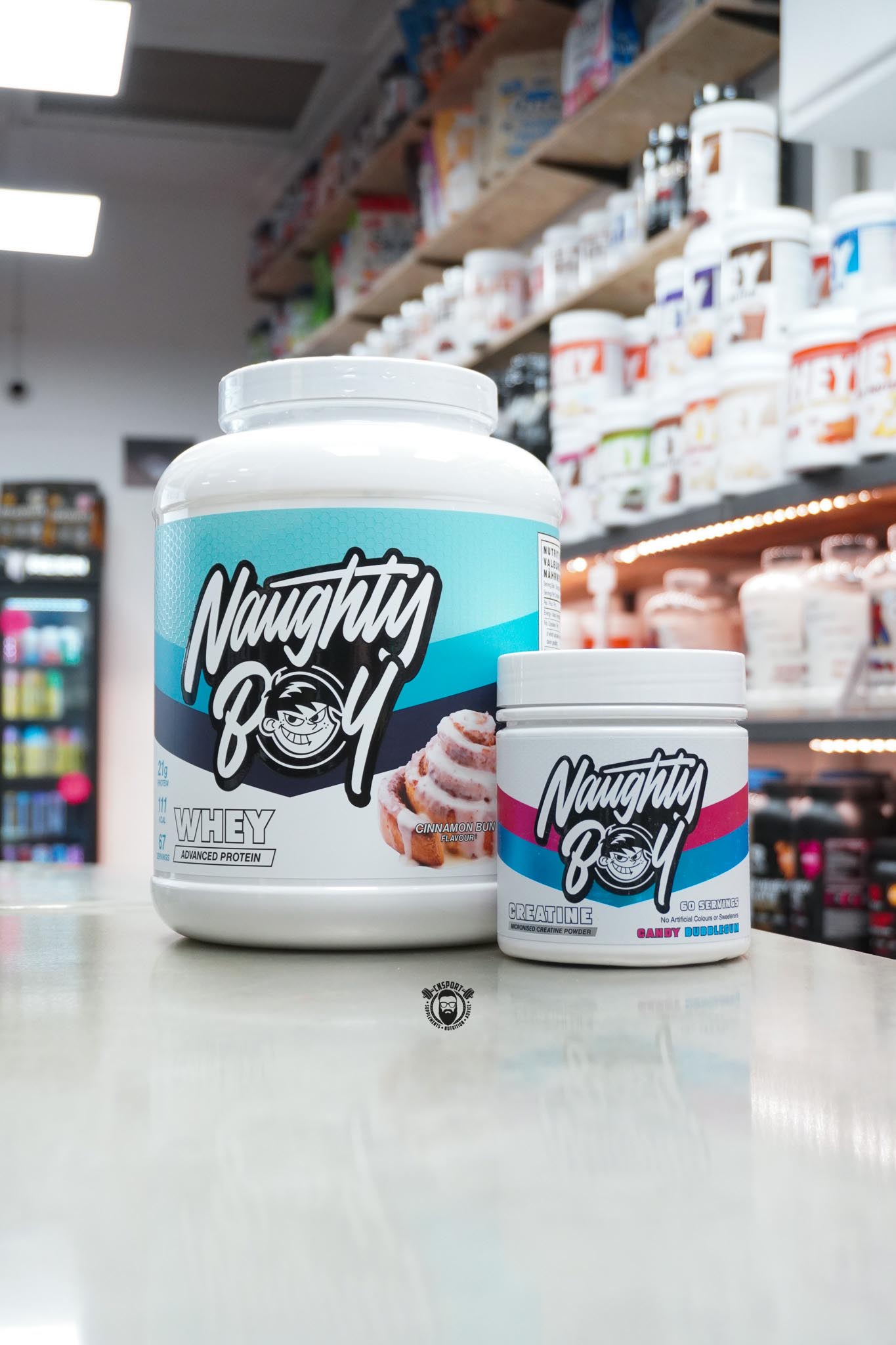 Naughty Boy Whey & Flavoured Creatine bundle