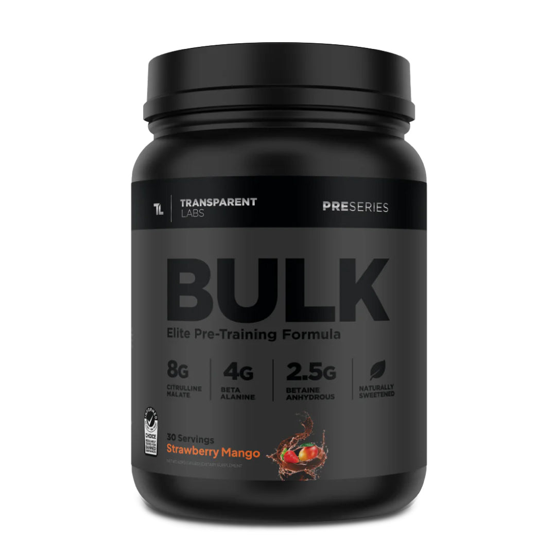 Transparent Labs Bulk Black Pre Workout