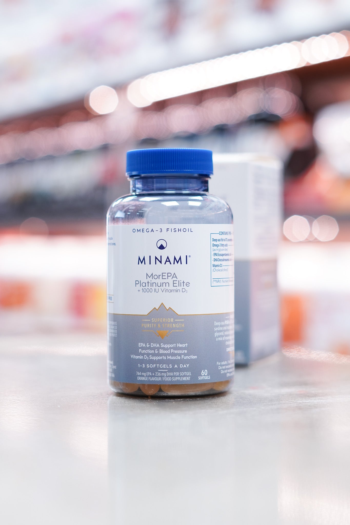 Minami - MorEPA Platimum Elite + 1000 IU Vitamin D3 - 60 Capsules  - Special Offer