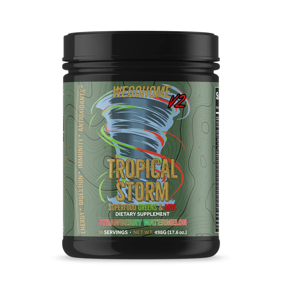 Tropical Storm Greens & Reds