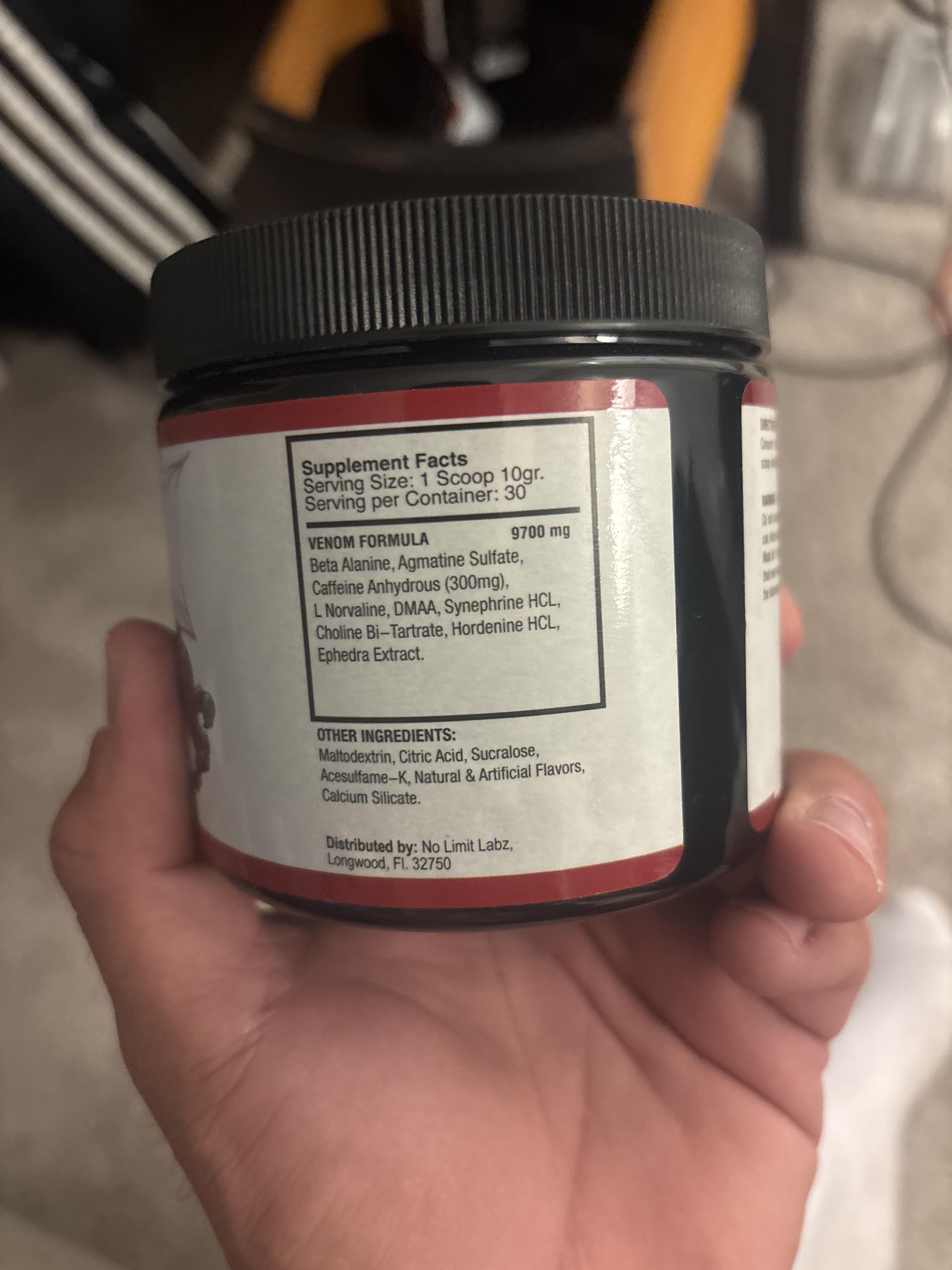 Dystopia Nutrition Dystopia Pre-Workout ingredient label 5